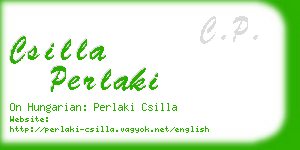 csilla perlaki business card